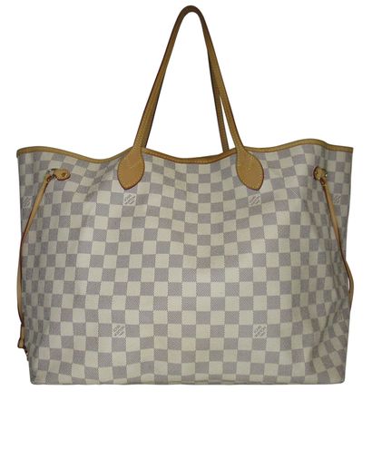 Neverfull GM Sin Pochette, 790&euro;, Bolso, Azul, Canvas - General, Vista frontal